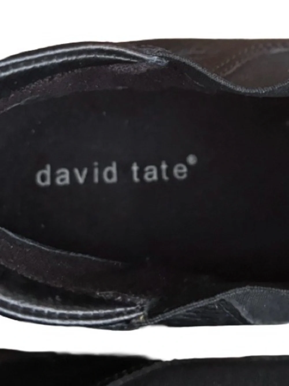 David Tate pebbled blk lthr chelsea ankl boots WM 10 WIDE comfort tradcore